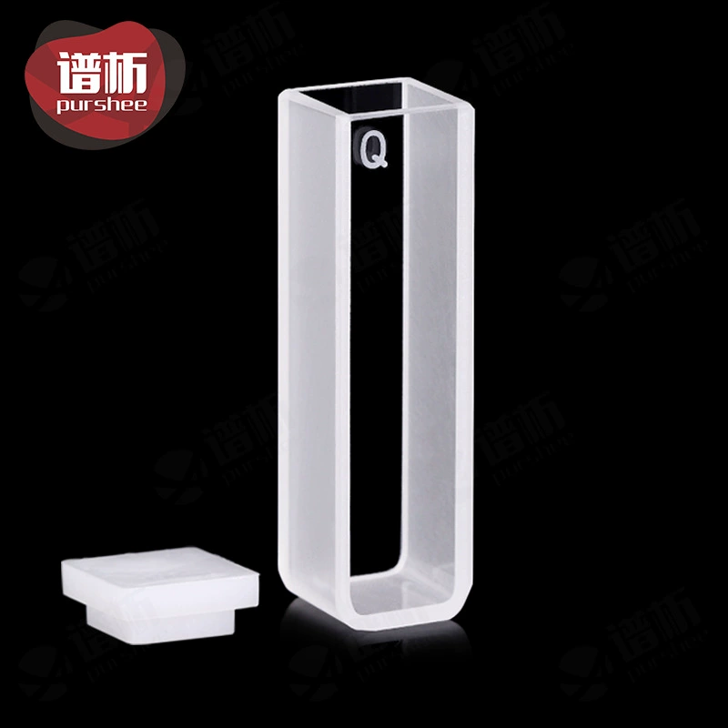 10-миллиметровая кварцевая кювета с высоким светопропусканием, спектроскопическое обнаружение, 1 см, экспериментальные расходные материалы, кювета ультрафиолетового двухпроходного света