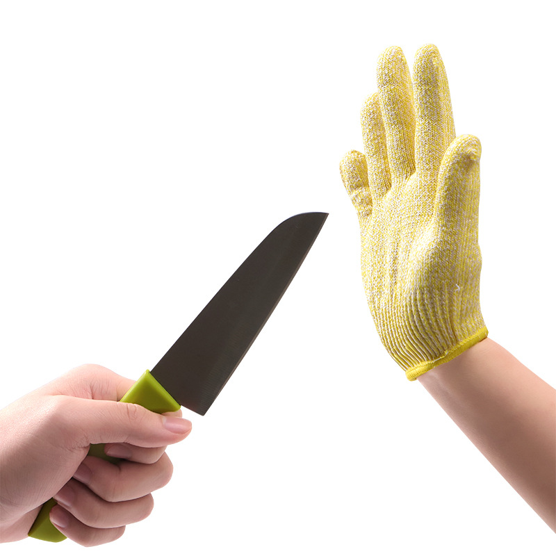 批发彩色儿童防割手套幼儿园手工DIY手套5级防割成人手套木雕手套