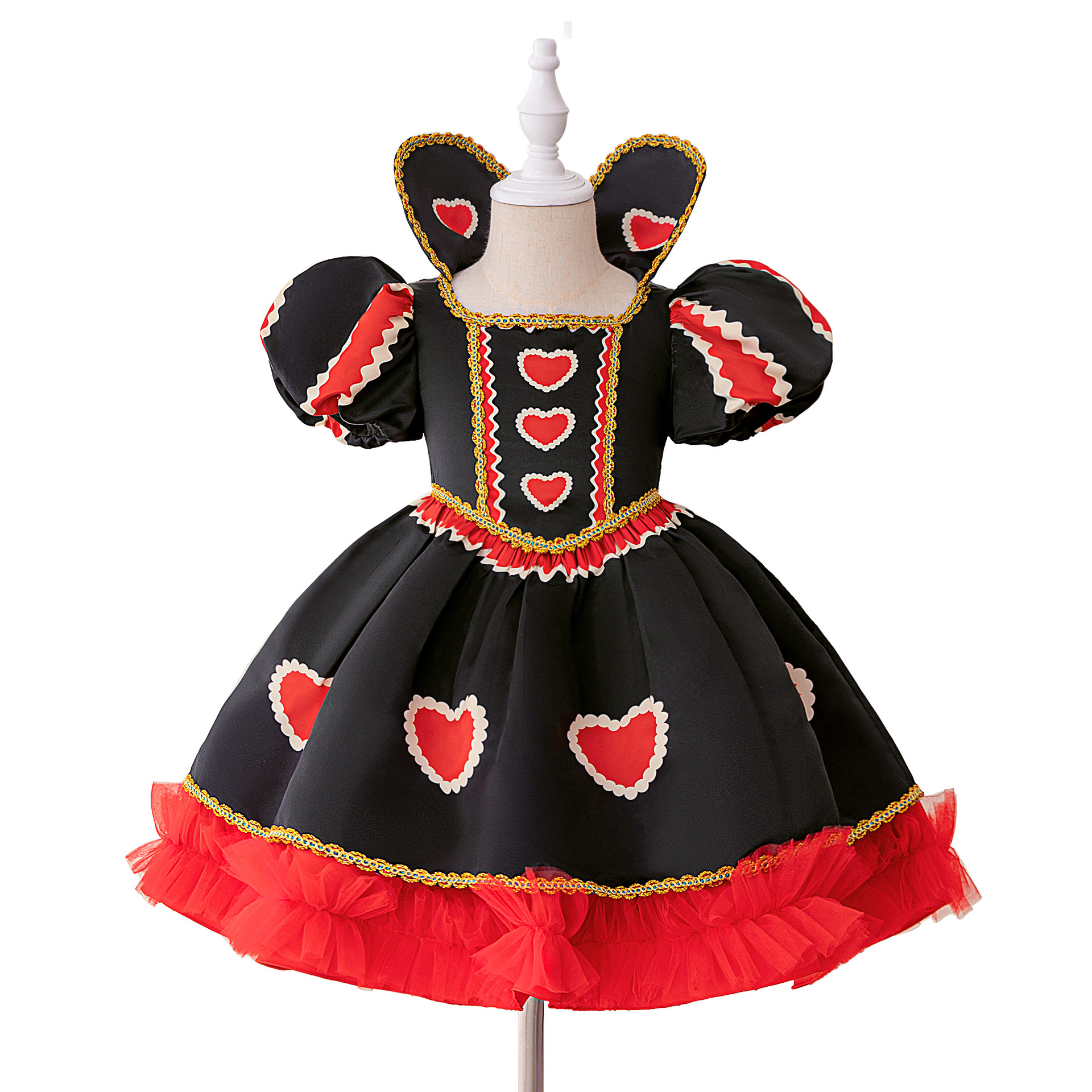 Halloween Heart Queen Chicken Chicken Collar Princesa Ropa de Niños Ropa de Niñas Ropa de Cos image 5