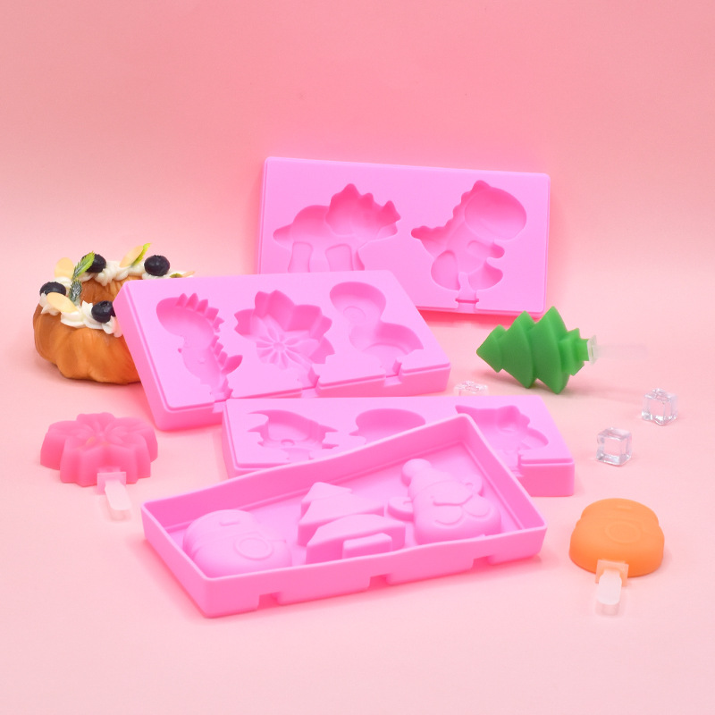 Transfronterizo molde de helado de dibujos animados molde de helado molde de paleta de queso molde de silicona jalea niños DIY