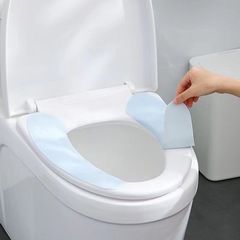 Japanese Home Toilet Seat Warmer Cold and Warm Sticking Waterproof Washable Toilet Seat Cover All Seasons Universal