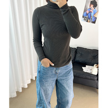 高领超细精纺羊毛衫女2025秋季修身薄款羊毛内搭秋冬毛衣打底百搭