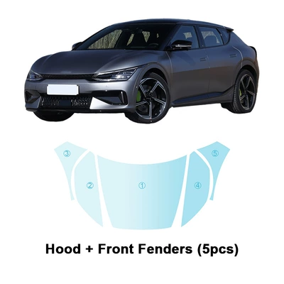 Cross-border special for Kia Automotive Film - tpu-transparent-protective-film-kia-ev6-gt-series-cover-front-leaf-plate-tpu-protective-film