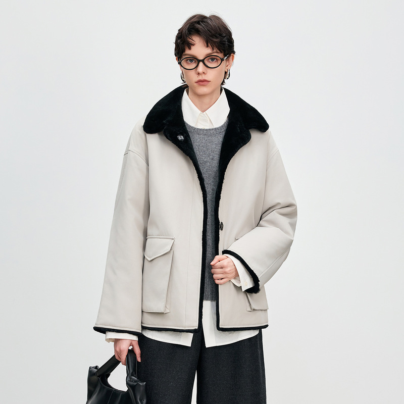 Parker Women's Fur Jacket Imported Rex Rabbit Fur Lining Big-Name Women's Jacket 2025 Autumn and Winter Fur Integrated