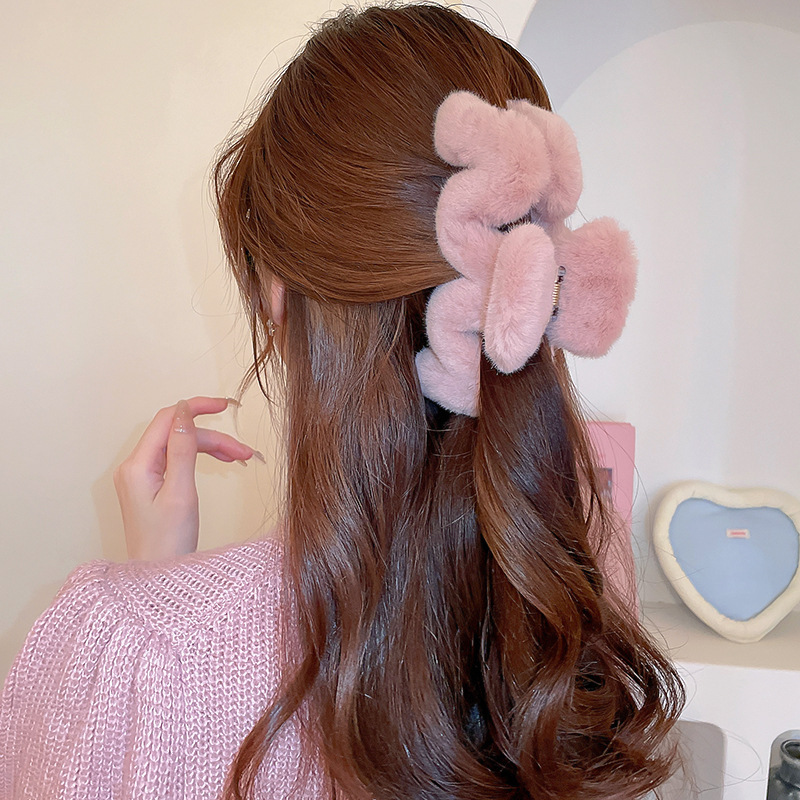 Peluche oversize, forcina per capelli Cloud, volume per capelli, dopamina, dolce ricciolo per capelli, accessorio per capelli con clip a forma di squalo_voghion.com