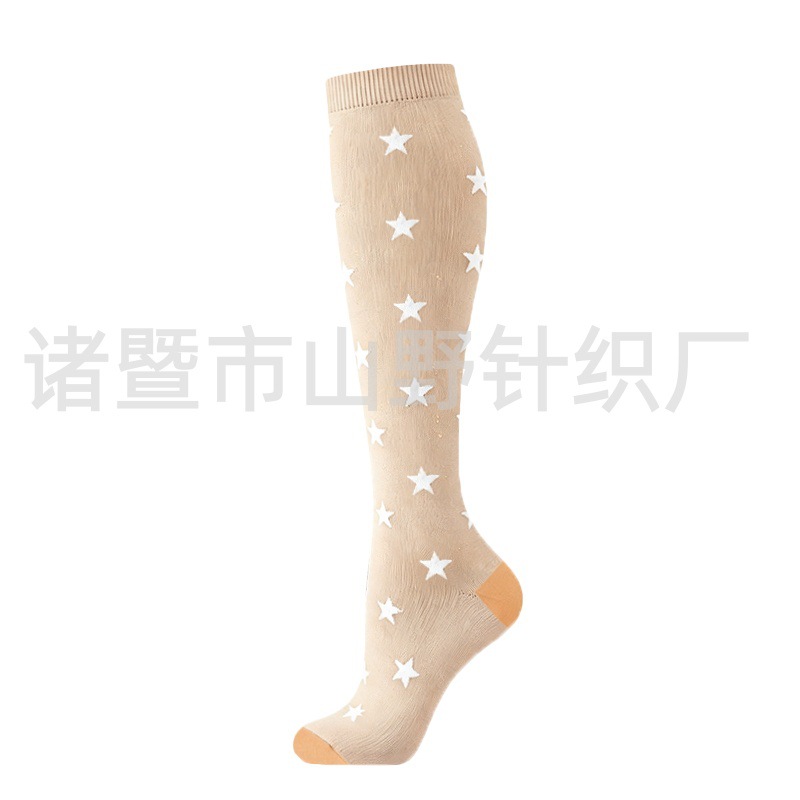 Calcetines Largos de Compresión Deportivos 200N de Nailon, Respirable y Absorción del Sudor, para Correr image 21