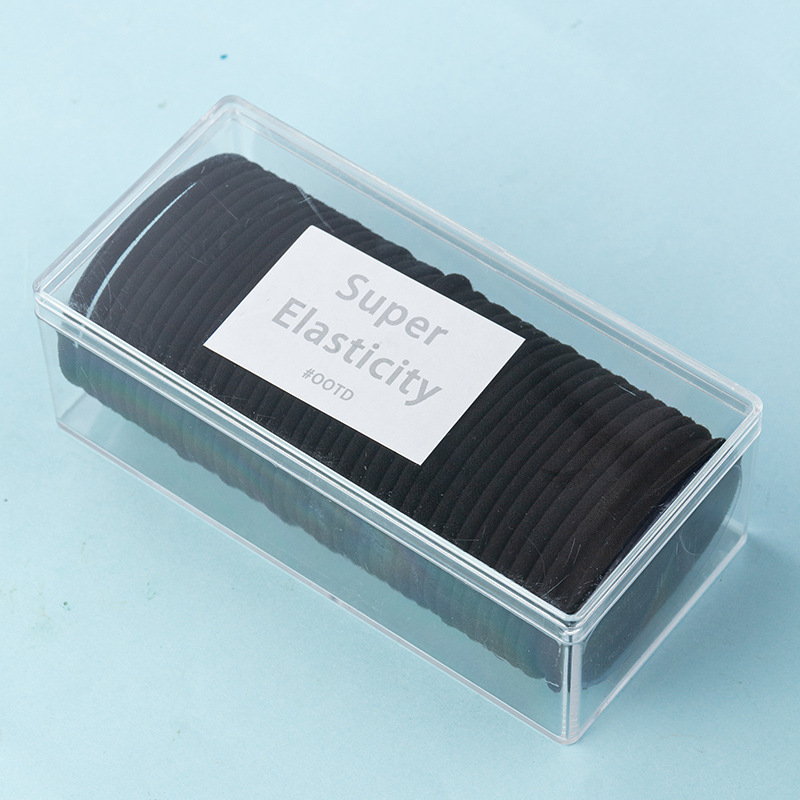 Simple banda de goma multicolor en línea celebridad ins cuerda de pelo fresco anillo de pelo de las mujeres anillo de primavera cuerda de lazo de pelo durable de alta elasticidad