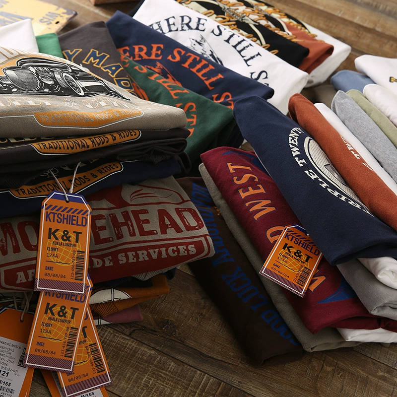 Всегда есть ваш любимый принт! Коллекция заказов HK! Мытые хлопковые шлифовальные летние мужские модные футболки T