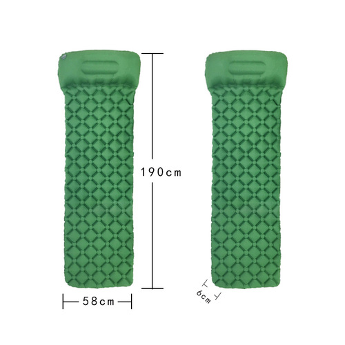 Outdoor inflatable pad camping pad picnic mat tent waterproof sleeping pad portable TPU ultra-light egg crate sleeping pad