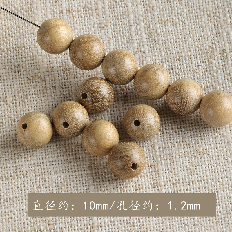 木质圆珠10mm绿檀血檀高油崖柏木珠手链手串珠子diy配件材料 散珠|undefined
