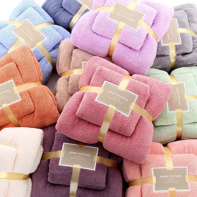 Bath towel Coral towel suit thickening men and women adult lovers water uptake soft take a shower Quick drying wholesale