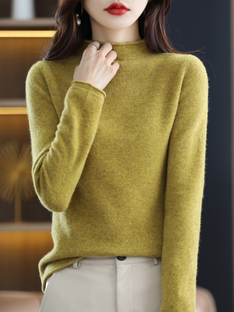 Curling mustard yellow