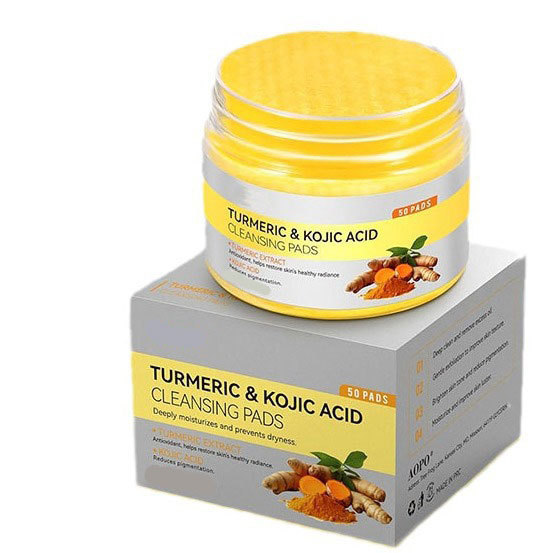 Cross-Border Popular Kojic Acid and Turmeric Cleansing Pads