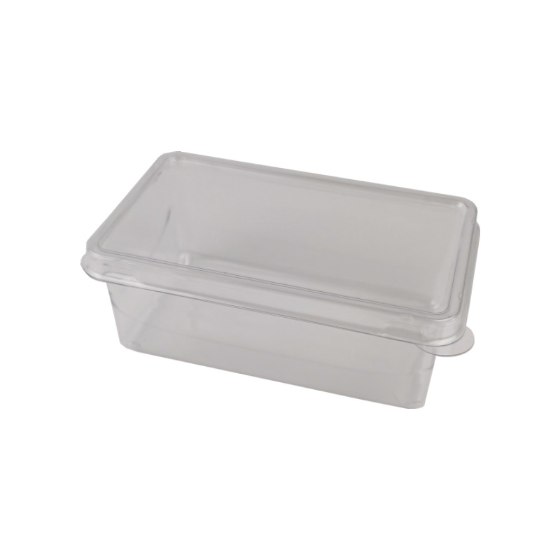 250ml Internet celebridad sangre glutinoso arroz Durian Taro caja de queso blister rectangular caja transparente con tapa caja de Tiramisú