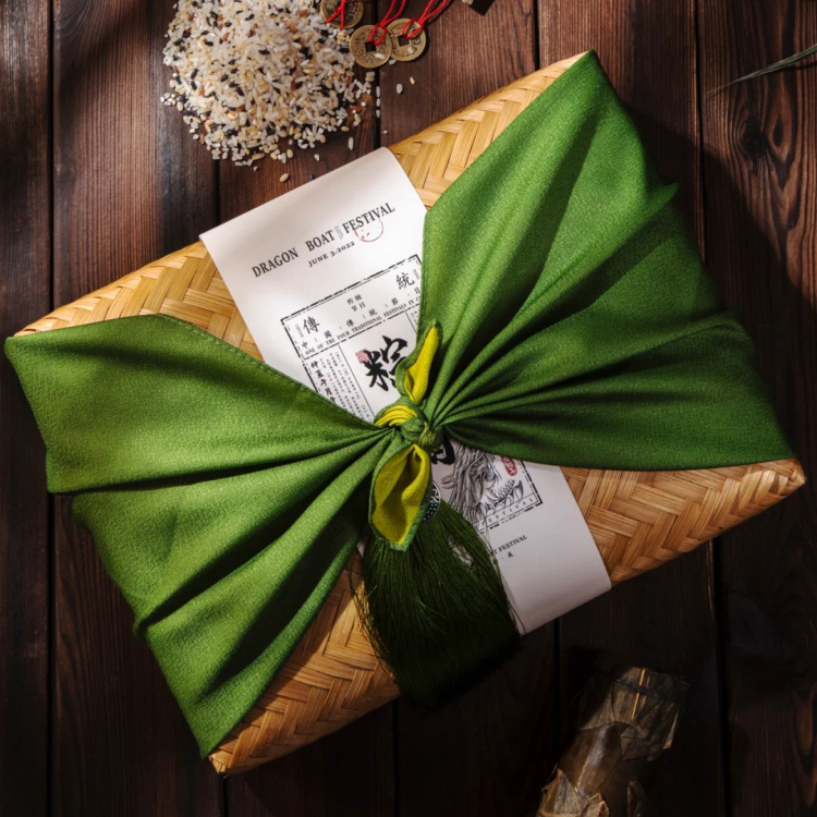 2023端午节竹编粽子篮复古咸鸭蛋粽子酒店企业银行送礼粽礼品盒子