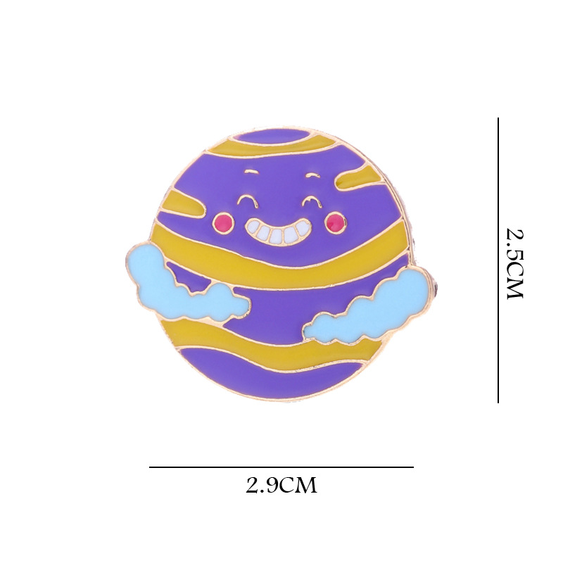 Purple smiley planet