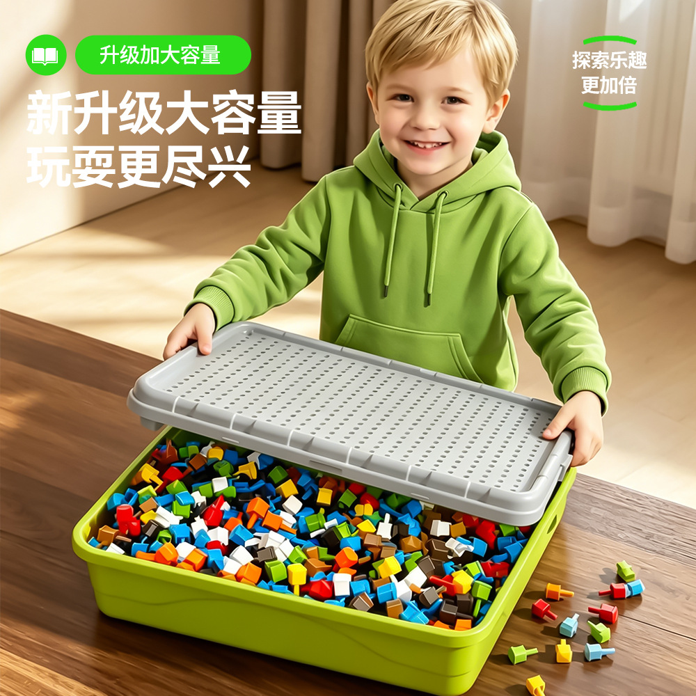 New interlocking educational toy, creative mushroom peg puzzle, designed to improve children's concentration, suitable for boys and girls, early education, wholesale.