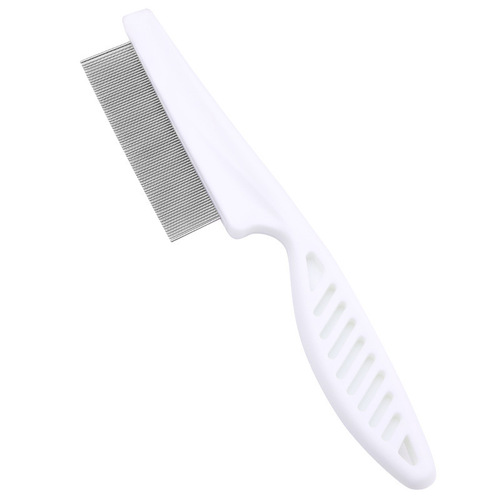 Cat flea comb cat fine tooth comb pet straight dog steel comb to remove lice comb flea comb long hair