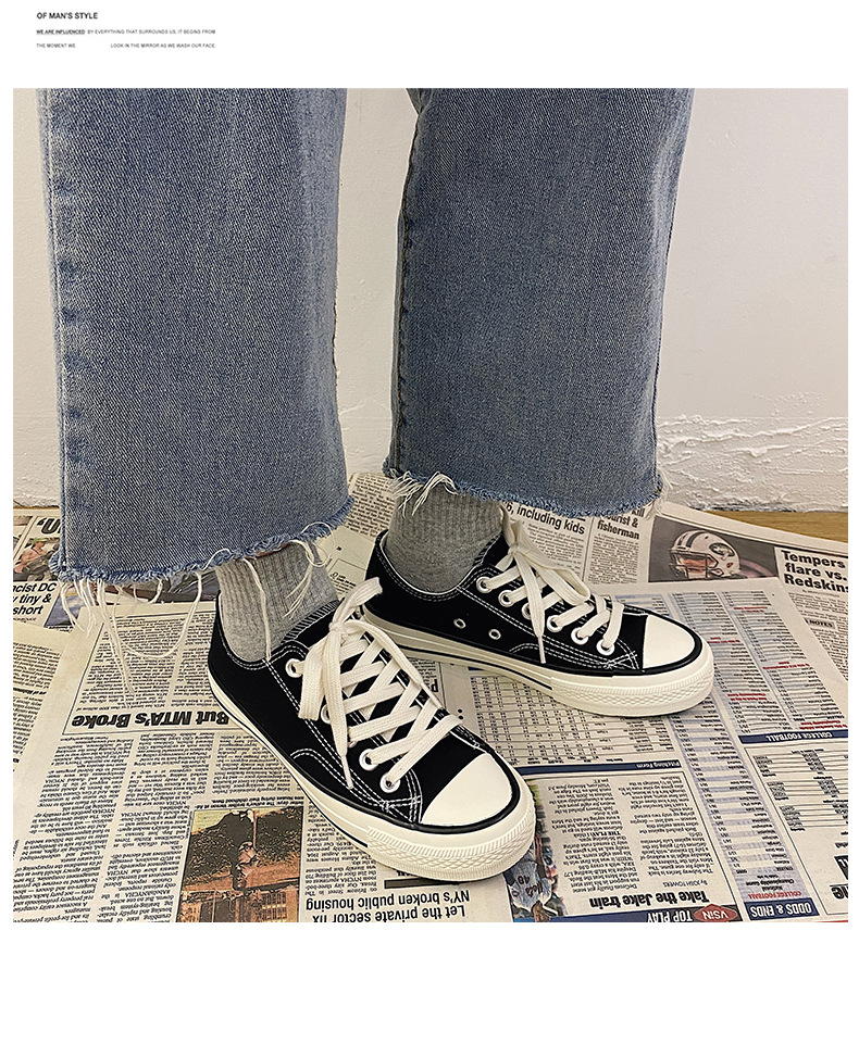 2024 canvas women's spring new low top student white board 1970s versatile casual shoes trend_voghion.com