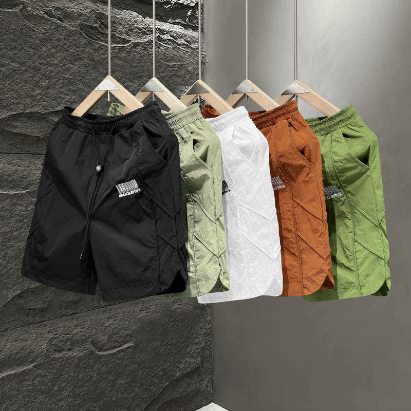 2025刺绣高品质爆款夏季新款时尚潮男女短裤时尚休闲凉爽分库0108