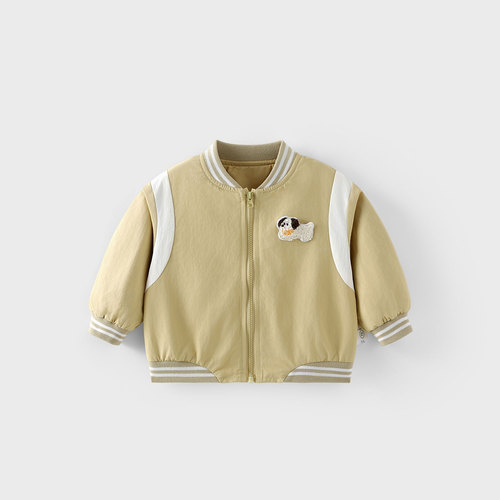 Children's Cartoon Baseball Jacket 2025 Autumn Boys Fashion Korean Version Labeled Coat Baby Trendy Autumn Outfit
