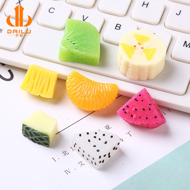 Resin simulation fruit meat slim filler diy earrings jewelry accessories material photo props diy accessories