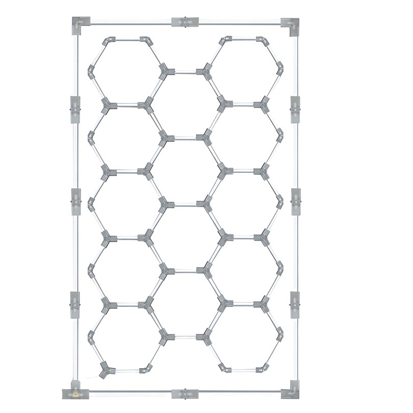 Luz de panal 110V, luz hexagonal transfronteriza para garaje 220V, luz de lavado de autos a prueba de agua, iluminación para estación de trabajo de estética automotriz
