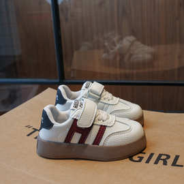 儿童小白鞋2023秋季新款韩版男童运动女童跑步鞋学生德训鞋中大童