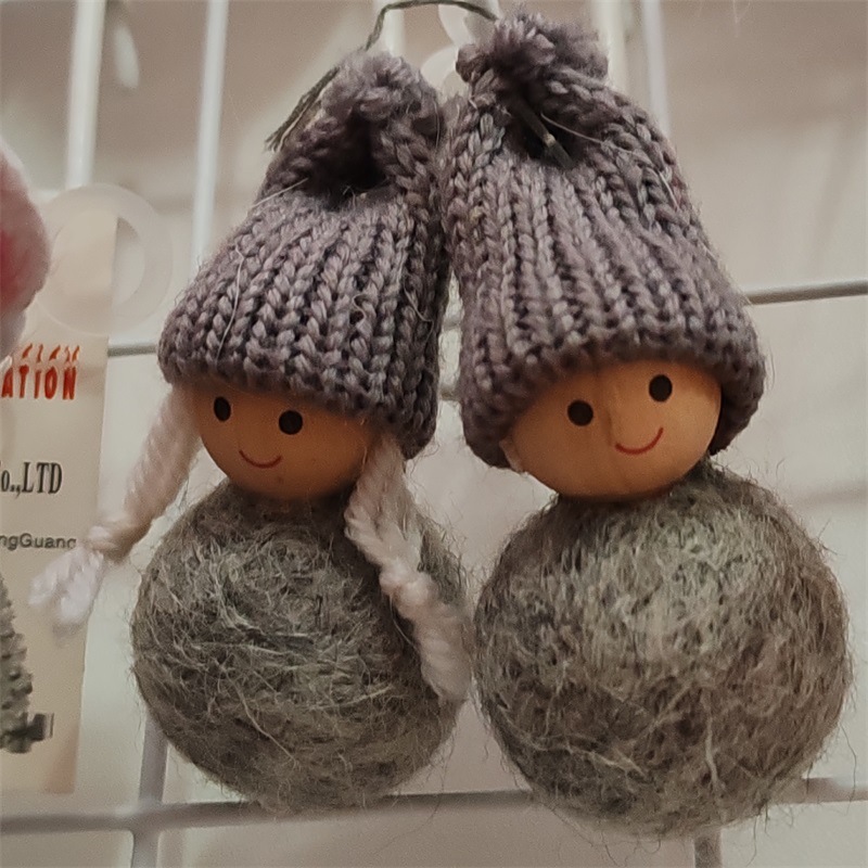 羊毛毡戳戳乐挂件 羊毛毡圣诞老人 圣诞节礼物 店铺圣诞装饰品