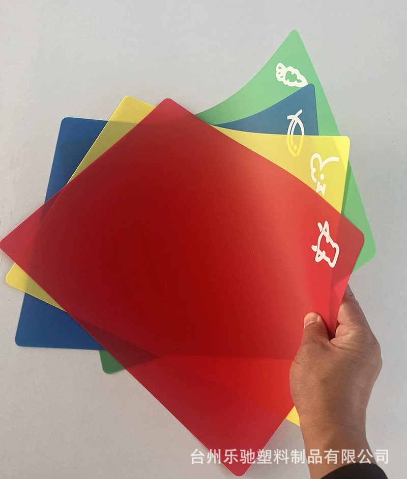 Заводская поставка pp пластиковая разделочная доска Гибкая классификация тонкая разделочная доска кухонная утварь для пикника на открытом воздухе Специальный