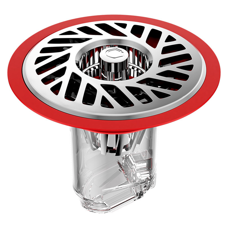 卫生间地漏防臭器厕所下水管道防返臭神器排水口过滤网密封内芯盖