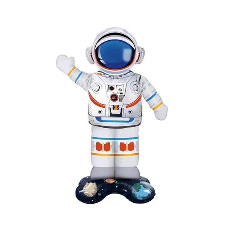 Nuevo personaje globo astronauta globo dibujos animados lindo universo tema niños cumpleaños fiesta decoración globo