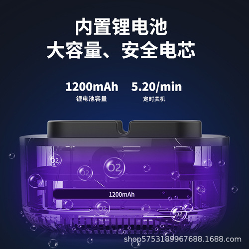 Carefully selected cross-border new car electronic ashtray smart multi-functional household negative ion car air purifier
