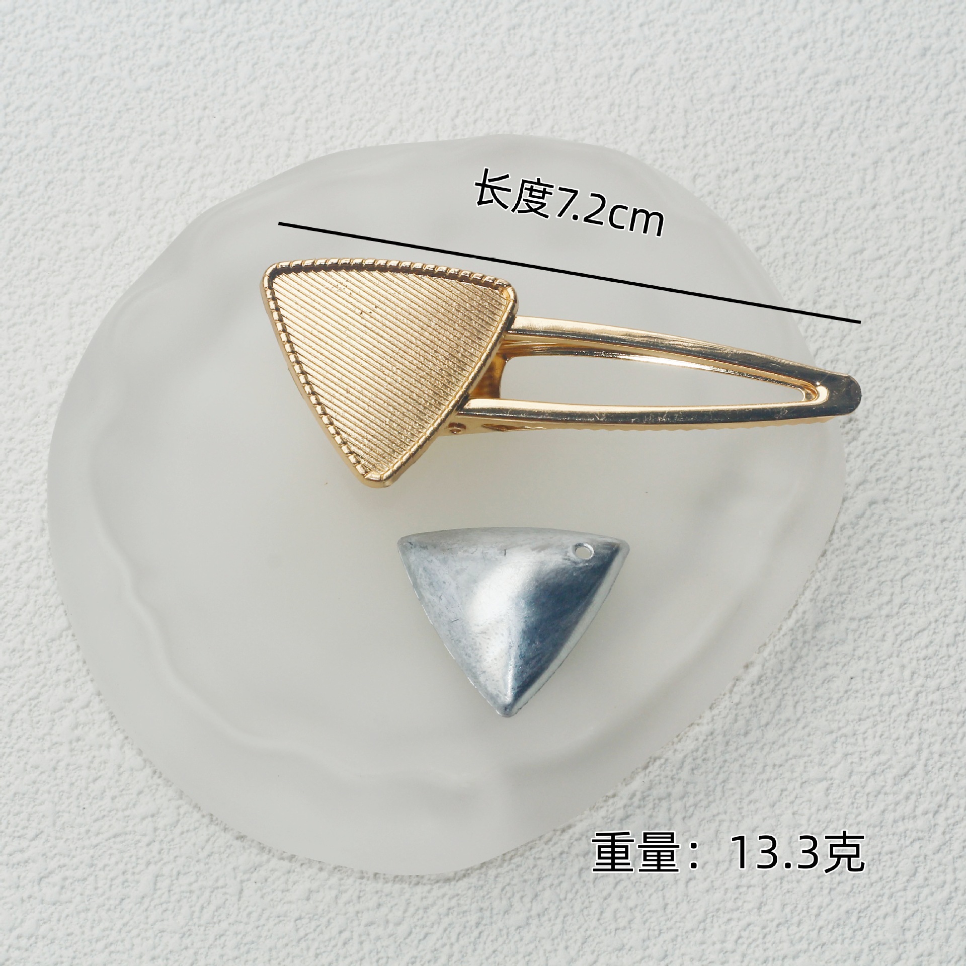 Song Jin clip de cabello soporte inferior accesorios DIY material de borde nuevo estilo chino joyería para el cabello clip de cabello