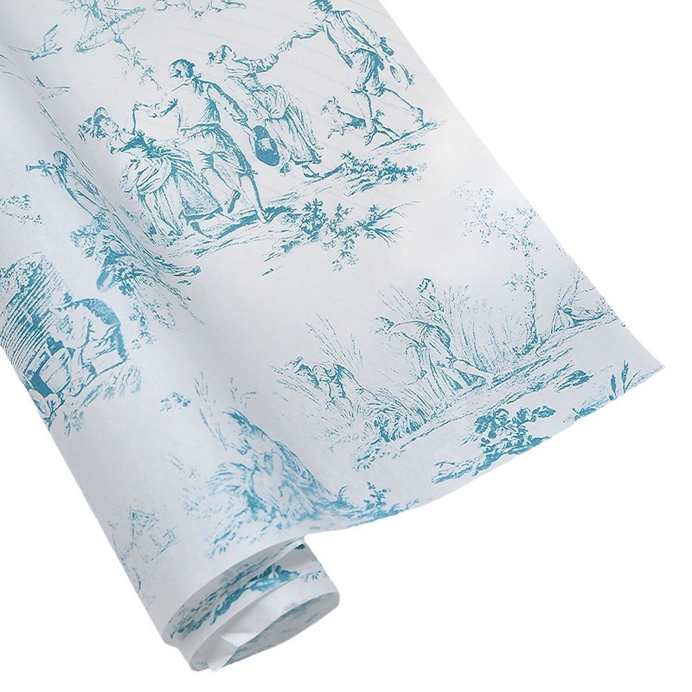 Nuevo estilo de embalaje de ramo papel de revestimiento impreso grueso papel de Sydney chino papel de copo de nieve papel de regalo de flores papel de regalo