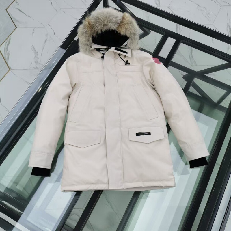 Canada Goose Down Jacket 13 Model Langford Mid-Length Thickened Warm Couple's Coat for Snow Sports in Graphite Gray Canada Goose Down Jacket 13 Model Langford Mid-Length Thickened Warm Couple's Coat for Snow Sports in Graphite Gray