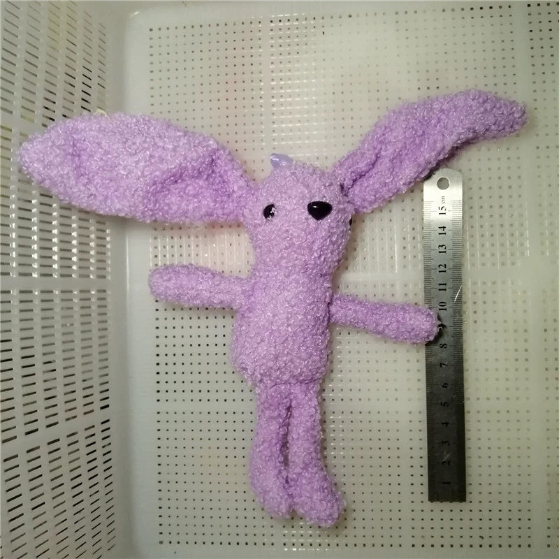 Plush Bag Charm, Handmade 8 cm Bear/Rabbit Accessory, Soft Plush Keychain, Random Color