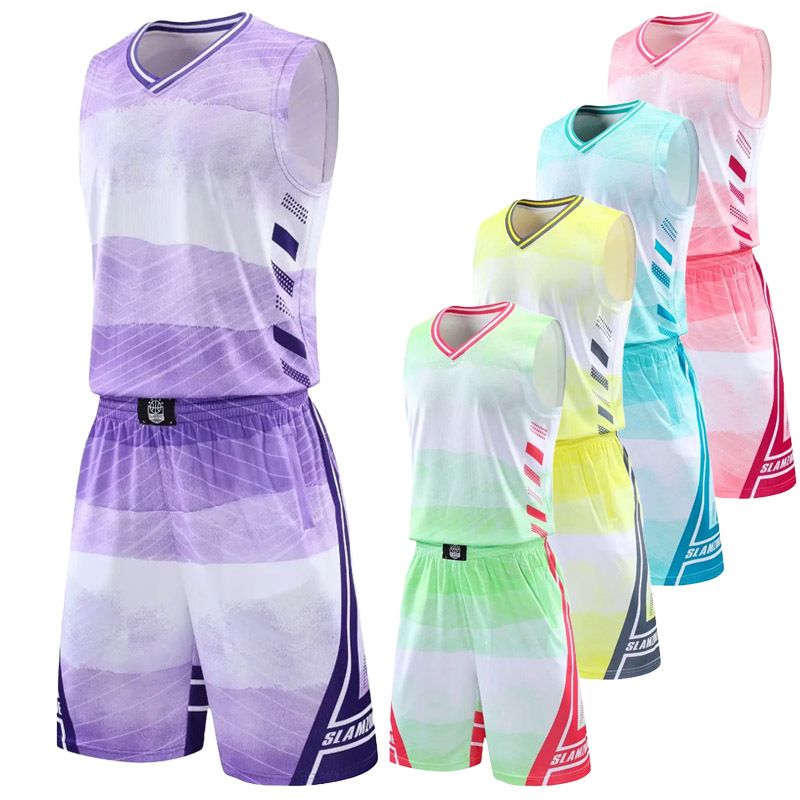 New Basketball Clothes suit Jersey Men's and Children's College Sports Competition Training Team Clothes Quick-drying Basketball Jersey Vest