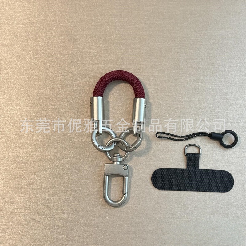 钛原色个性高端手机短款挂绳创意时尚百搭迷你手指绳汽车钥匙扣绳|undefined