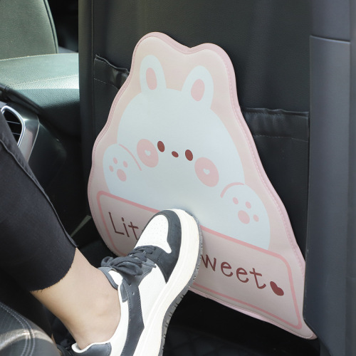 Car Anti-Kick Mat Cute Plump Rabbit Car Use Anti-Dirt Wear-Resistant Protective Mat Cartoon Child Universal Rear Seat Protective Mat