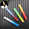 PL170-3 creative square strip metal open flame grinding wheel lighter inflatable gradient spray paint lighting cigarette set wholesale