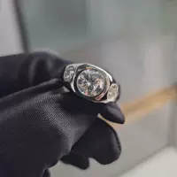 Европейская и американская мода, кольцо из серебра 925 пробы с инкрустацией D цвета, муассанит, персонализированные мужские модные ручные украшения, трансграничный новый стиль AliExpress