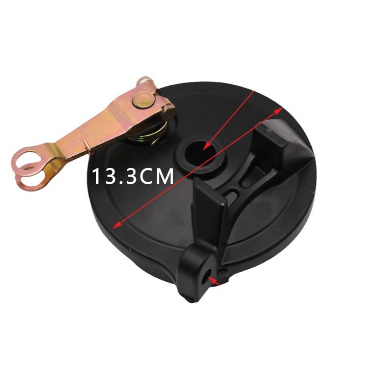 Conjunto de freno de tambor trasero de la motocicleta eléctrica 4,2 Ranura para tarjeta instalación derecha antigua Batería de freno coche 110 olla de freno sistema de freno de la motocicleta