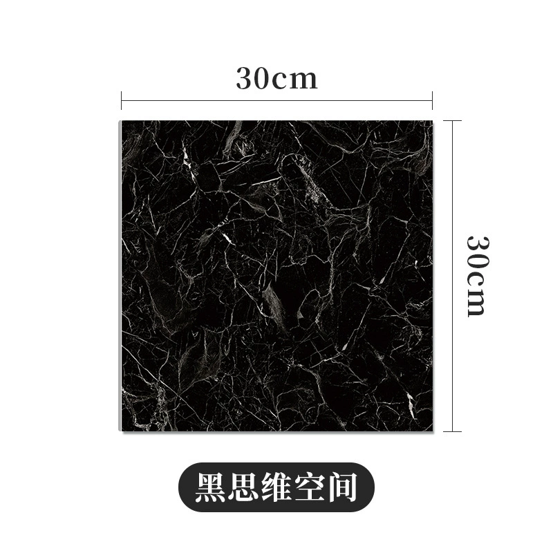 Self‑adhesive imitation tile sticker, 30×30 cm, 2.5 mm, waterproof oil‑proof with aluminum‑foil backing