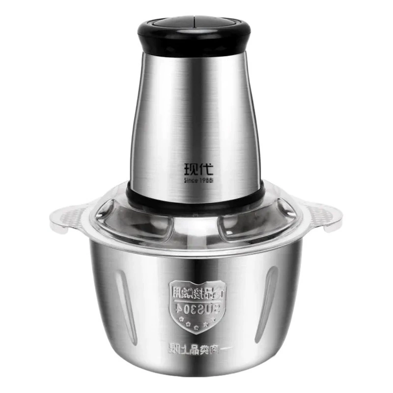 Мясорубка Бытовая многофункциональная Мясорубка из нержавеющей стали Быстрая и медленная двойная передача новая бытовая кухонная машина