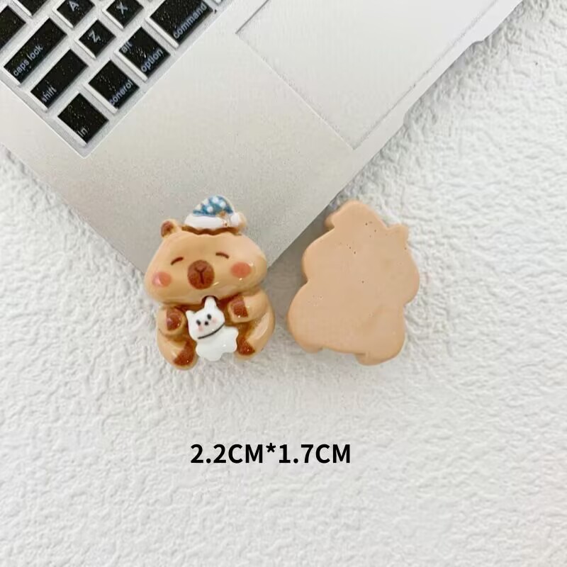 漫画バンプカーカピバラ diy 樹脂アクセサリー頭飾りヘアピン携帯電話ケース水カップ電気自動車パッチ|undefined