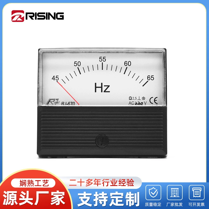 RJ670-Hz индикатор частоты электрических приборов 45-65Hz/220V Герц Измерительный прибор