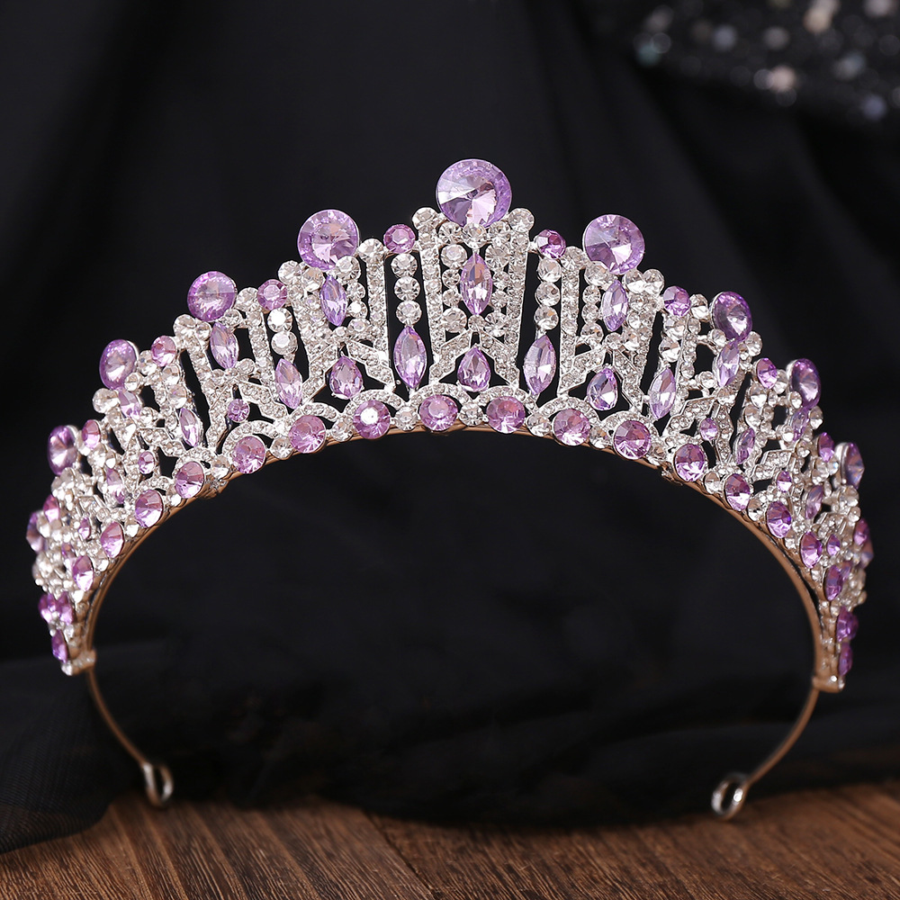 Bridal Shiny Women's Solid Color Alloy Rhinestone Diamond Crown display picture 3