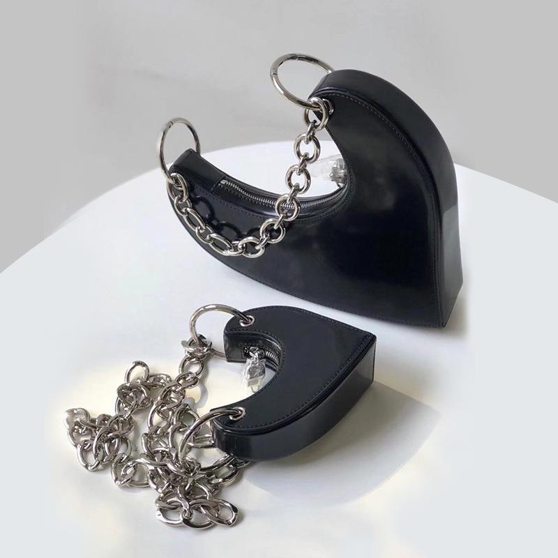 [Clearance] New Designer Handbags with a High-End Feel, Chain Shoulder Bags, Heart-Shaped Crossbody Bags for Women