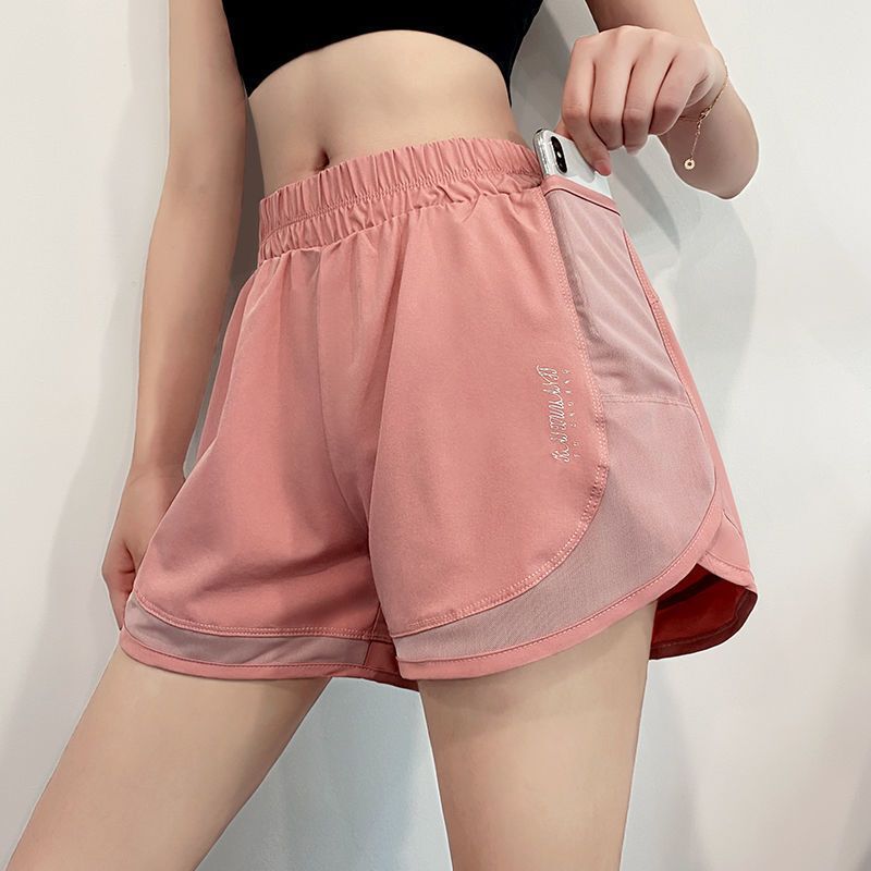 Sports Shorts Women's Summer Thin Loose Large Size Quick-drying Running Yoga Pants Anti-exposure High-waisted Dance Fitness Pants